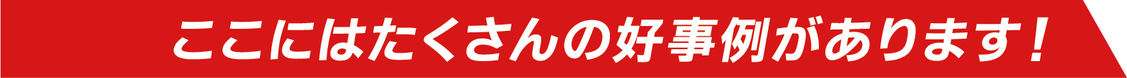 ここにはたくさんの好事例があります！